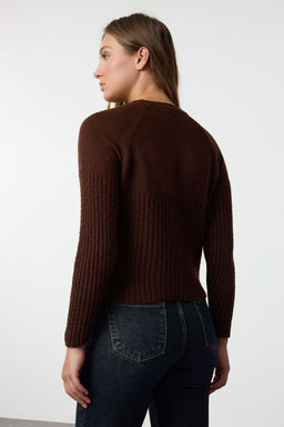 Tas Yumusak Dokulu Orgu Detayl? Triko Kazak TWOAW25KZ00191 - Trendyolmilla фото 10