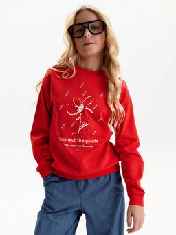 PELICAN, толстовка для девочек, Красный