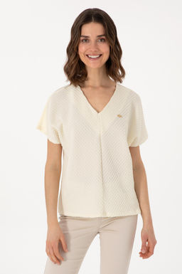 Kad_n Krem Ti__rt Sepette S_rpriz _ndirim - U.s. polo assn фото 8