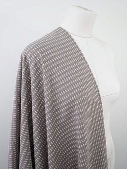 Теплый хлопок Пирамидки - елочки (синий/молочный) цв.кофейный, ш.1.5м, хлопок-100%, 150гр/м.кв - Купава фото 3