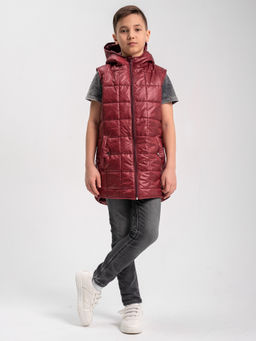 Жилет для мальчика "Хит" бордо