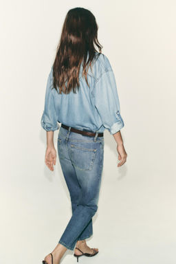 OVERSIZED DENIM SHIRT - Zara фото 4