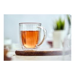 Кружка стеклянная Walmer Riverside с двойными стенками, 0.3 л, цвет прозрачный  фото 7