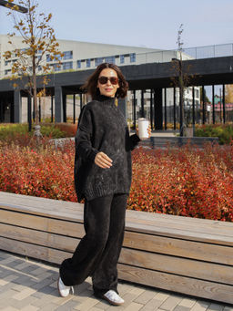 Костюм вязаный женский VARENKA, серый - Inzibe фото 14