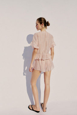 BLUSA RAYAS VOLANTES / rayas - Zara фото 6