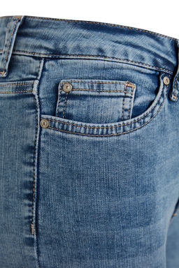 TRENDYOLMILLA Koyu Mavi Sekillendiren Etki Yuksek Bel Skinny Jeans TWOAW24JE00070  фото 15