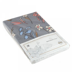 Пододеяльник на пуговицах Евро Макси Цветочная поляна 215х240см, поплин 115г/м2, хлопок 100%, упаковка классическая ПВХ 28х41см, Домашняя мода (Россия)  фото 2