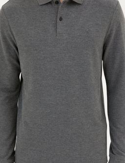 Antrasit Melanj Slim Fit Basic Sweatshirt - Pierre cardin фото 6