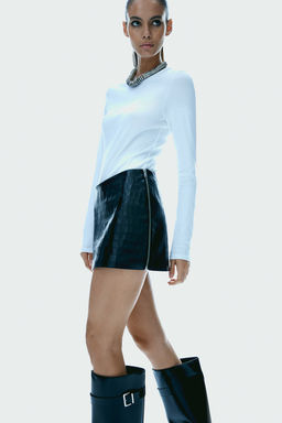 Minifalda efecto piel de cocodrilo - H&m фото 4