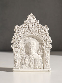 Икона Николай Чудотворец, с подвесом, 12?8?2 см, гипс