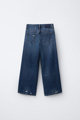 RIPPED WIDE-LEG JEANS - Zara фото 2