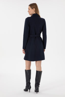 Женщина темно -синее вязаное платье Сурси - U.s. polo assn фото 4