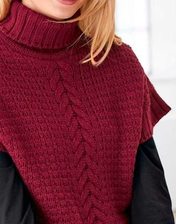 Жилет, темно-красный - Linea tesini фото 5