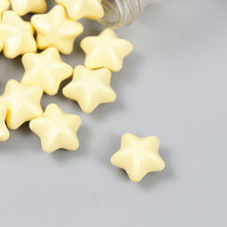 Сургуч в гранулах в баночке Звёздочки зефирно-жёлтый матовый 16 гр 7х3х3 см - Арт узор фото 3