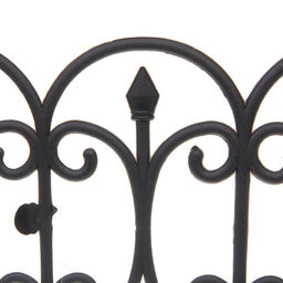 Садовое ограждение "Узор" (1 секция 60*31,5 см), Черный