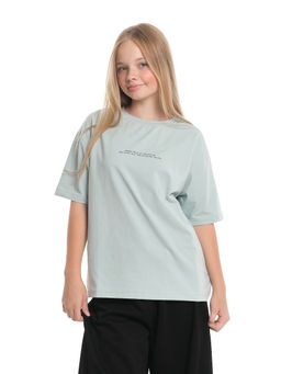 Футболка с принтом 22-7652 серо-голубой | черный - Mini maxi фото 4