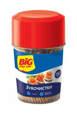 BIG CITY зубочистки деревянные (150шт)