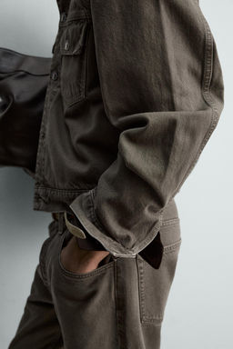 CAZADORA DENIM LIMITED EDITION / Verde gris - Zara фото 7