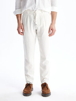 Брюки мужские Slim Fit из льна