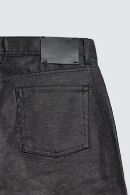 WAXED STRAIGHT-LEG JEANS - Zara фото 10