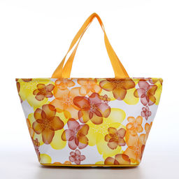 Косметичка-сумка на молнии, большая, с принтом Яблоня, жёлтая - Simaland фото 2