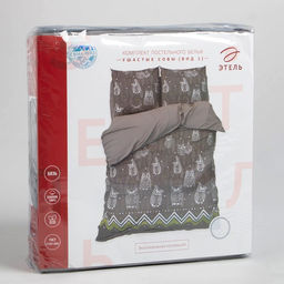 Постельное бельё Этель дуэт Ушастые совы (вид 1) 143 х 215 см - 2 шт., 220 х 240 см, 70 х 70 см - 2 шт  фото 6