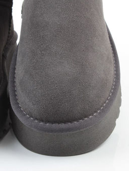 04-PF8521-5 GRAY Угги женские (натуральная замша, 100% шерсть)
