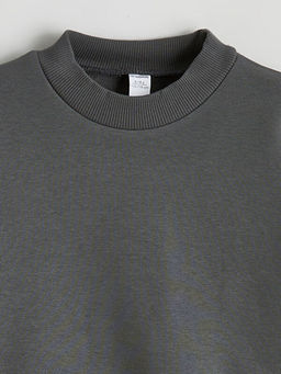 Bisiklet Yaka Erkek ?ocuk Kal?n Sweatshirt