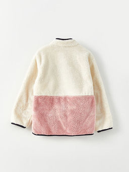 Dik Yaka Mickey Mouse Nak??l? Uzun Kollu Pel?? K?z ?ocuk Fermuarl? H?rka - Waikiki фото 2