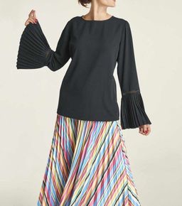 Блузка, черная