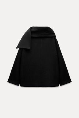 WOOL COAT WITH SCARF - Zara фото 6