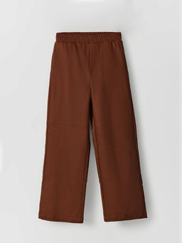 Брюки для мальчиков коричневые прямого кроя - Mark formelle фото 4