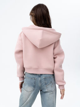 Толстовка укороченная футер 3х нитка с начесом. - Binita фото 7