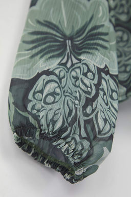 Haki-Cok Renkli Floral Desenli Astars?z Sifon Gomlek TWOAW26GO00057