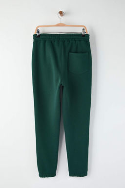 Yesil Un?sex Regular/Normal Kesim Paca Lastikli Ici Polar Esofman Alt? TMNAW22EA0346