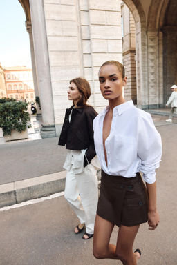 FALDA PANTAL?N CARGO / Marr?n - Zara фото 6