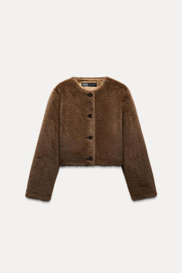 FAUX FUR JACKET - Zara фото 3