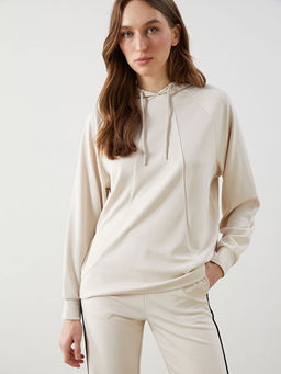 D?z Oversize Kad?n Hoodie