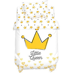 Постельное белье Крошка Я Little queen 112*147 см, 60*120+20 см, 40*60 см, 100% хлопок