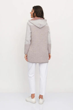 ЗЛАТА Кардиган С 2065/кофейный микс