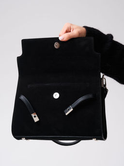 Замшевая сумка Rachel DBR 31361 черный фото 11