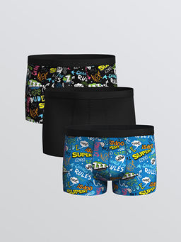 Standart Kal?p Pamuklu Esnek Erkek Boxer 3l?