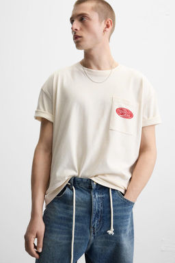 CONTRAST PRINT T-SHIRT - Zara фото 6