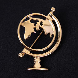 Брошь Глобус / 3418-1 /уп 12/