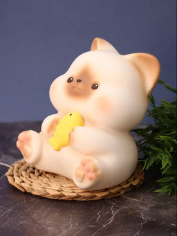 Копилка "Cat with fish", 17 см