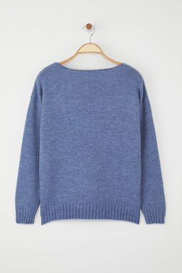 Siyah Yunlu Kay?k Yaka Basic Triko Kazak TWOAW25KZ00010 - Trendyolmilla фото 26