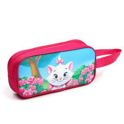 Косметичка детская для девочки 22×11×1.5 см, Коты аристократы