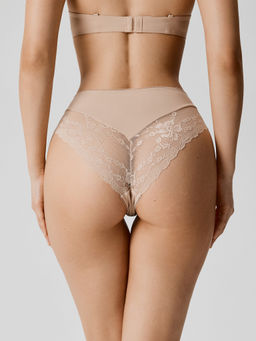 Infinity / Трусы жен. с высокой талией Salami бежевый