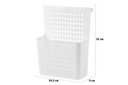 Контейнер 24,5*9,4*31 см Лофт навесной на дверцу белый (модель 6120/06) - Elan gallery фото 2