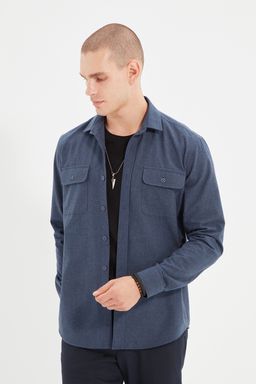 TRENDYOL MAN Haki Regular Fit Cift Cep Kapakl? Dokulu K?sl?k Ceket Gomlek TMNAW22GO0350 - Trendyolmilla фото 5